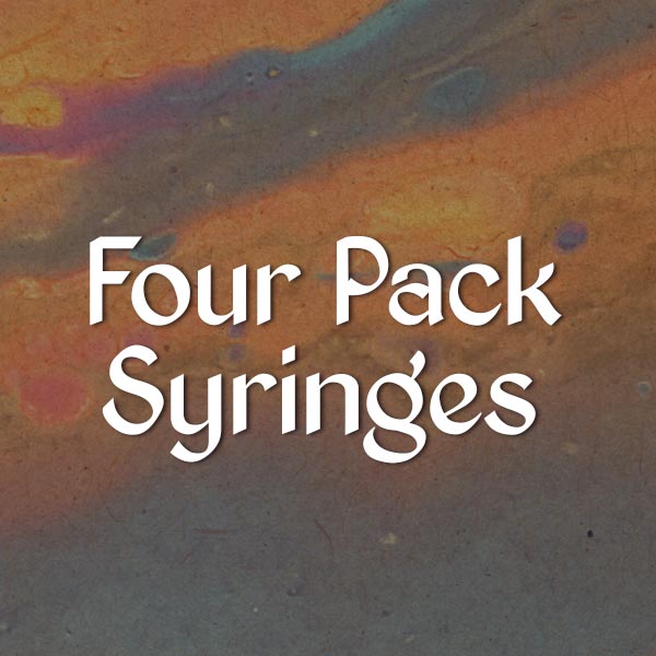 Four Pack Spore Syringes – MRM Gourmet Industries